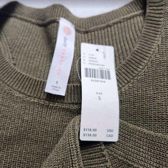New S Anthropologie x Daily Practice Placid sweater dress in Moss Green - Picture 7 of 11